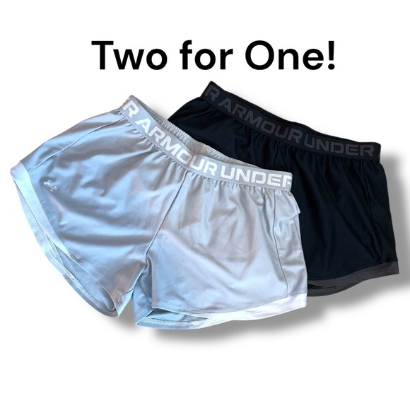 Under Armour Pants - Under Armour Gray and Black Shorts Duo